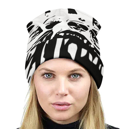 Avowed Bear Beanie – Dark Fantasy Gamer Hat ONE SIZE White