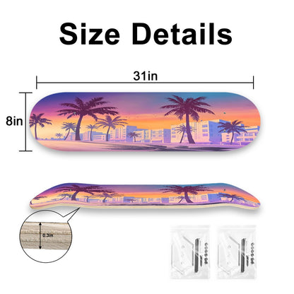 GTA 6-Inspired Skateboard Wall Art