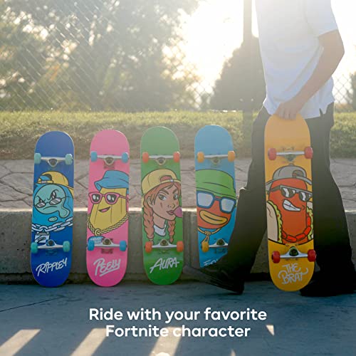 Fortnite 31" Skateboard - Cruiser Skateboard with Printed Graphic Grip Tape, ABEC-5 Bearings, Durable Deck & Smooth Wheels, Great for Teens