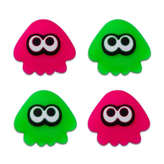 PERFECTSIGHT Switch Thumb Grips, Cut Animal Joystick Caps for Nintendo Switch Lite and OLED, 4-Pack Thumbstick Cover for Joycon Controller (Red and Green)