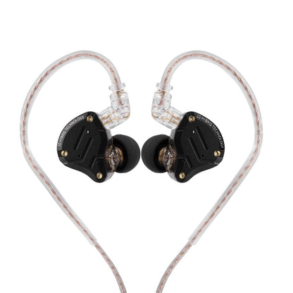 Linsoul KZ ZS10 Pro, 4BA+1DD 5 Driver in Ear Monitor, HiFi Wired Earbuds, Gaming Earbuds, Hybrid IEM Earphones with Stainless Steel Faceplate, Detachable Cable for Musician(Without Mic, Black)
