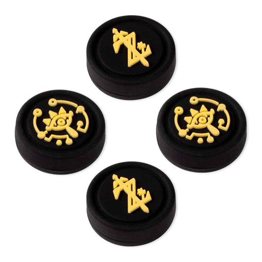 PERFECTSIGHT Switch Thumb Grips, Cute Joystick Caps for Nintendo Switch Lite/Switch OLED, 4 PCS Kawaii Thumbstick Cover Analog Stick Button Cover for NS Joycon Controller (Black Z Eyes)