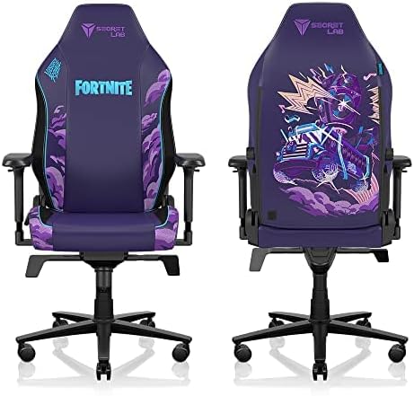 Secretlab Titan Evo Fortnite Gaming Chair - Reclining - Ergonomic & Comfortable Computer Chair with 4D Armrests - Magnetic Head Pillow & Lumbar Support - Small - Purple - Leatherette