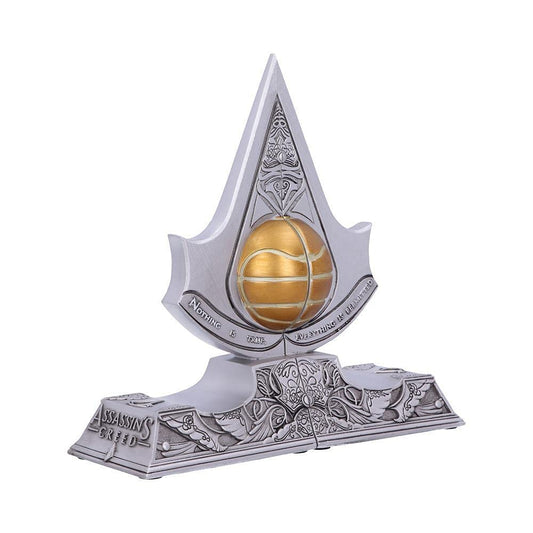 Assassin's Creed Bookends – Official Licensed Resin Apple of Eden Decor, Silver 18.5cm
