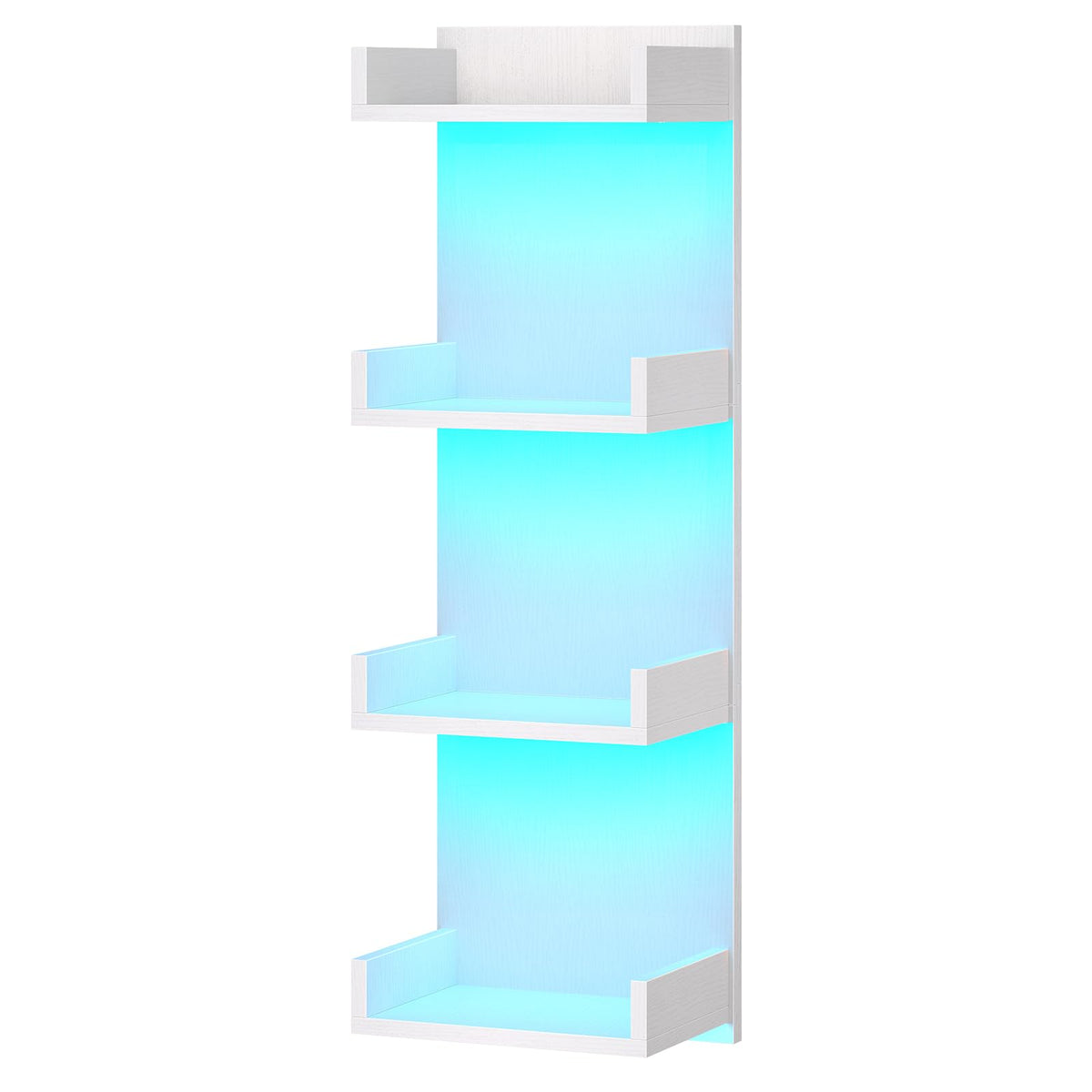 HOOBRO Floating Wall Shelves with LED Lights, Floating Shelf Wall Mounted
