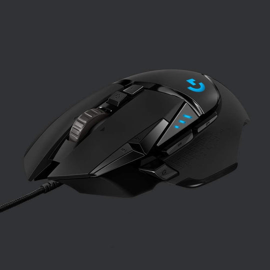 Logitech G502 HERO High Performance Wired Gaming Mouse, HERO 25K Sensor, 25,600 DPI, RGB, Adjustable Weights, 11 Programmable Buttons, On-Board Memory, PC / Mac