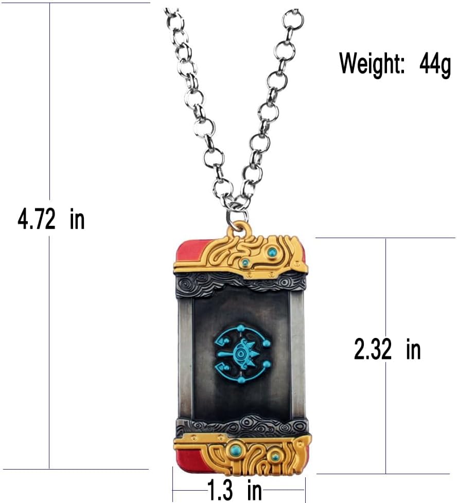 MEETCUTE Zelda Purya Necklace Latest,Necklace for Men and Women The Legend of Zelda Tears of the Kingdom Purya Pendant Necklace Cosplay Accessories