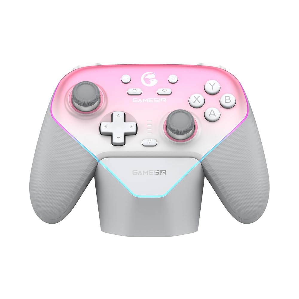 GameSir Super Nova Wireless Gaming Controller for PC/Switch/Switch 2/iOS/Android, 1000Hz Polling Rate, Hall Effect Stick & Trigger, Rubberized Grips, RGB Lighting, 1000mAh - Blue