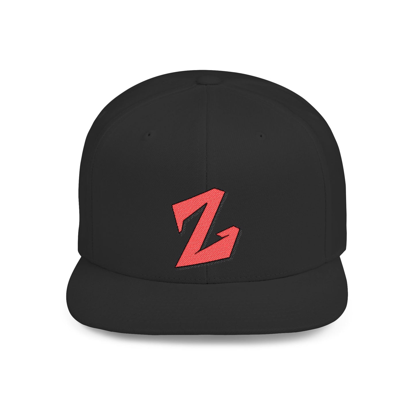 Custom Z-Embroidered Flat Bill Snapback Hat | Trendy Streetwear Accessory