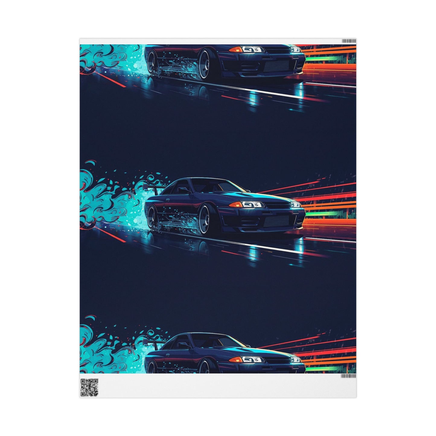 Drift Racing Gift Wrap Papers
