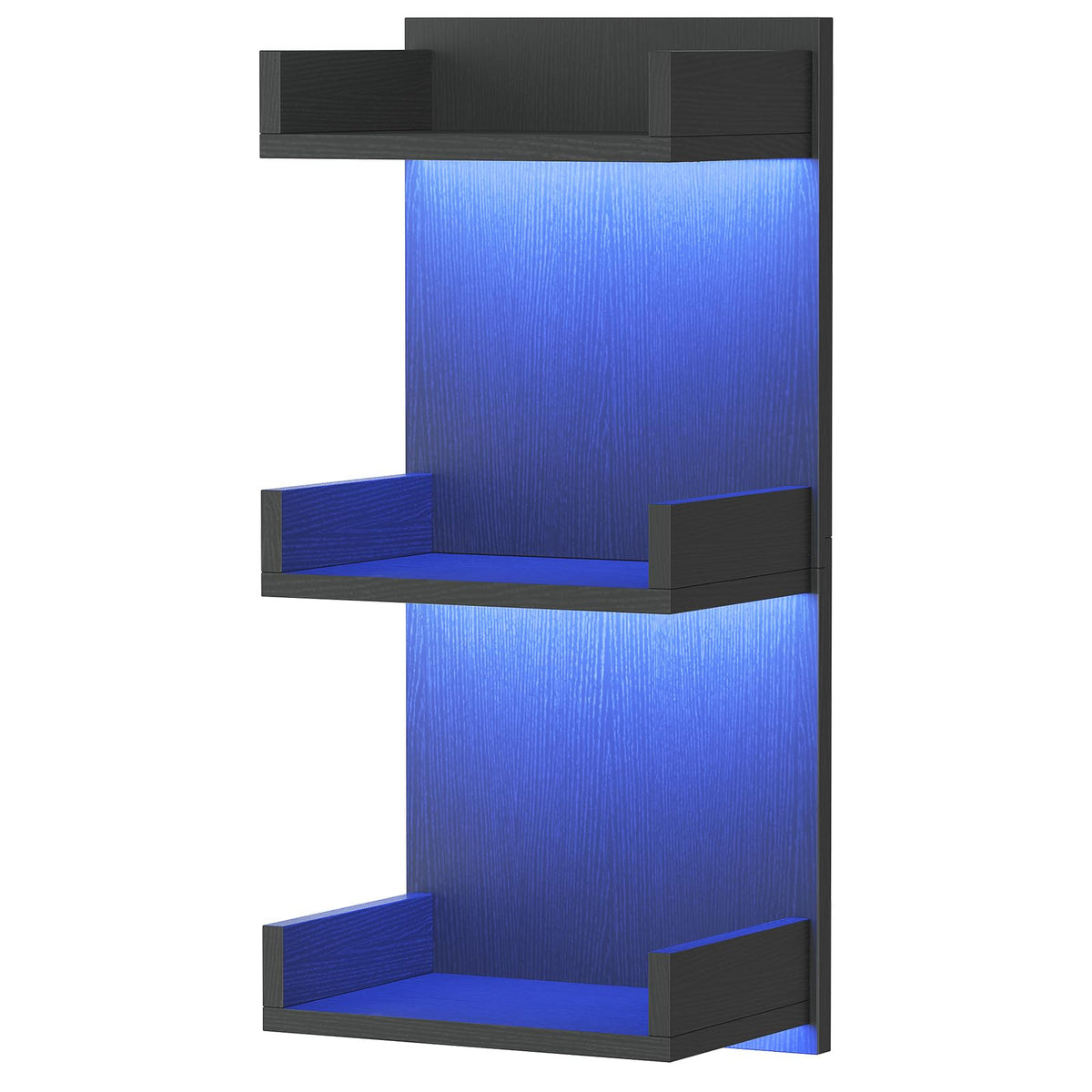 HOOBRO Floating Wall Shelves with LED Lights, Floating Shelf Wall Mounted