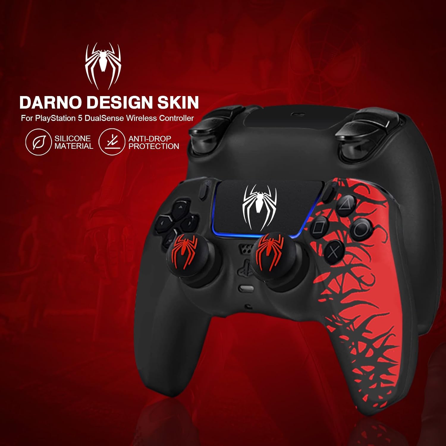 Darno Anti-Slip Skin for Ps5 Controller, Ps5 Controller Accessories