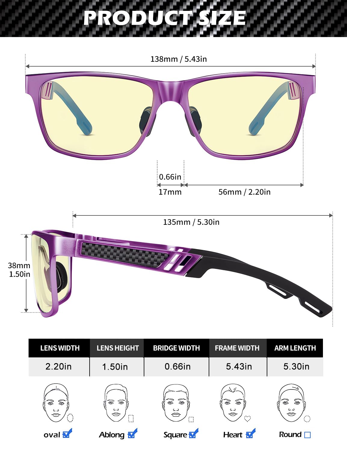 ANYLUV Blue Light Blocking Glasses Men Computer Gaming Glasses Lightweight Al-Mg Metal Anti Eyestrain UV400 Clear Lens Eye Protection 
