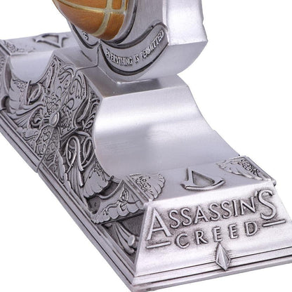 Assassin's Creed Bookends – Official Licensed Resin Apple of Eden Decor, Silver 18.5cm