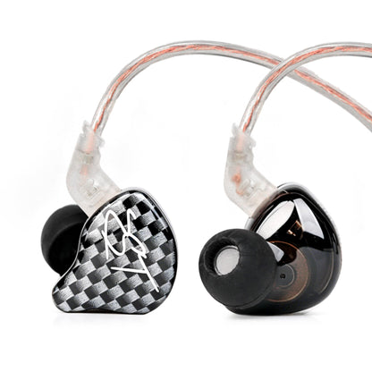 YINYOO KZ-ZST Colorful Hybrid Banlance Armature with Dynamic Ear Earphone 1BA+1DD HiFi Headset KZ in Ear Monitor Headphone Wired Earbuds IEM Earphone Gaming Ear Buds (Colorful/zst Without Microphone)