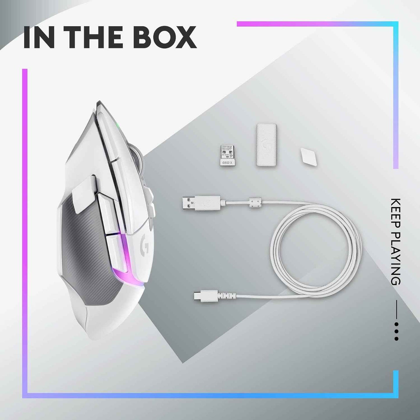 Wireless Gaming Mouse Logitech G502 X Plus | Optical Sensor, LIGHTFORCE Switches, RGB