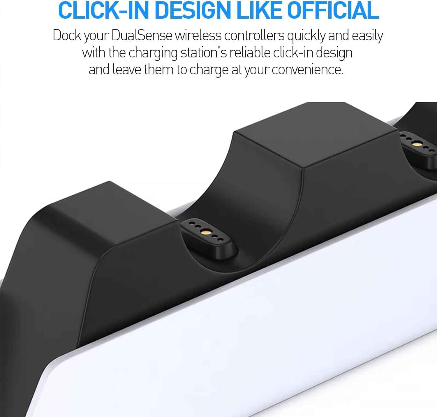 PS5 Controller Charger | Dual Charging Dock - Charge Two Controllers Fast