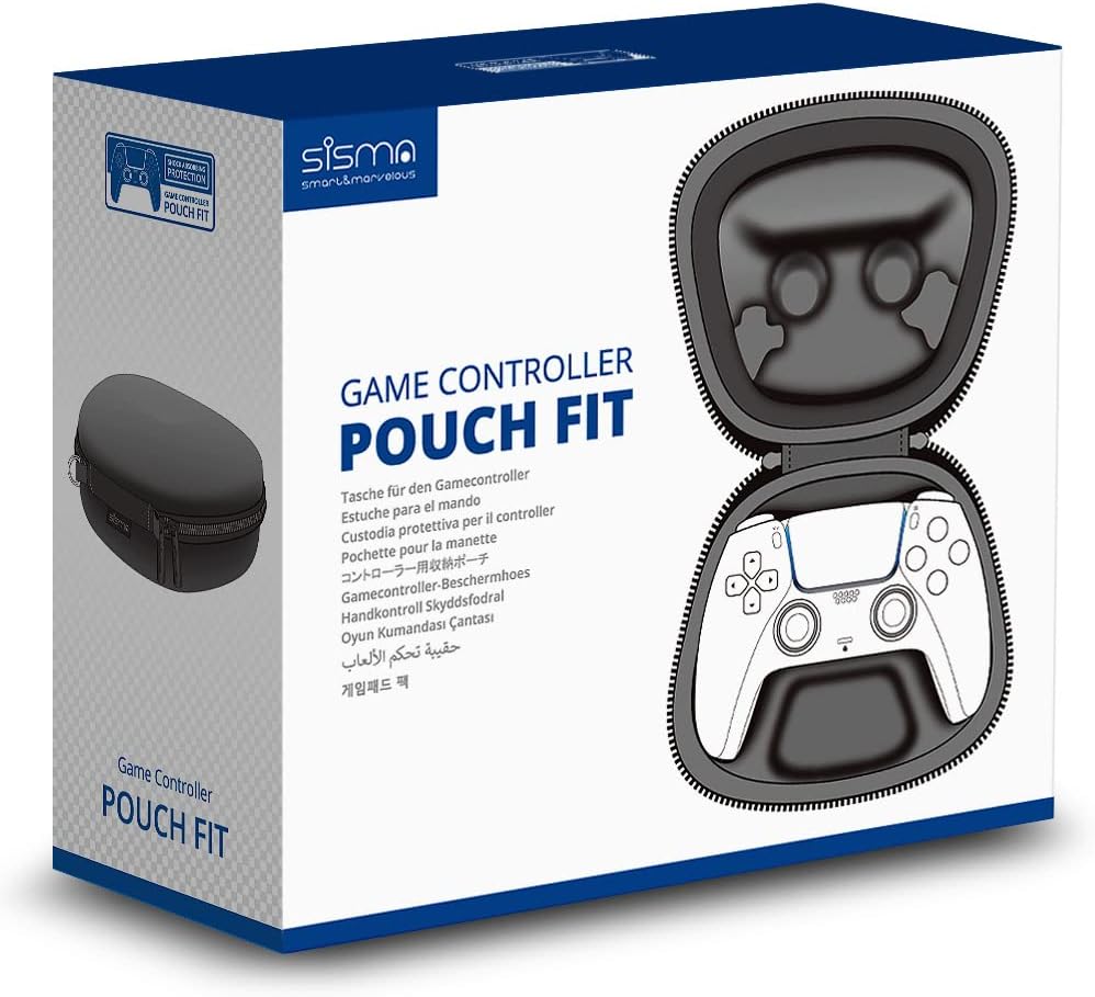 Carry Case Compatible with PS5 DualSense Wireless Controller, PlayStation 5 Controller Holder Travel Safekeeping Protective Case Storage Bag