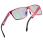ANYLUV Blue Light Blocking Glasses Men Computer Gaming Glasses Lightweight Al-Mg Metal Anti Eyestrain UV400 Clear Lens Eye Protection 