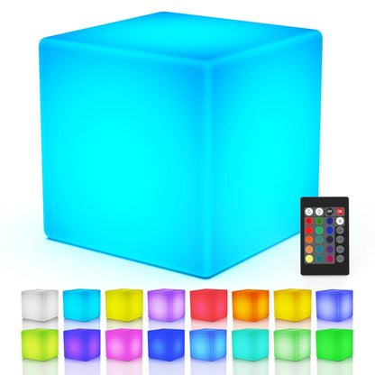 LOFTEK 4-inch LED Cube Lights, Rechargeable Night Light for Kids, Hangable