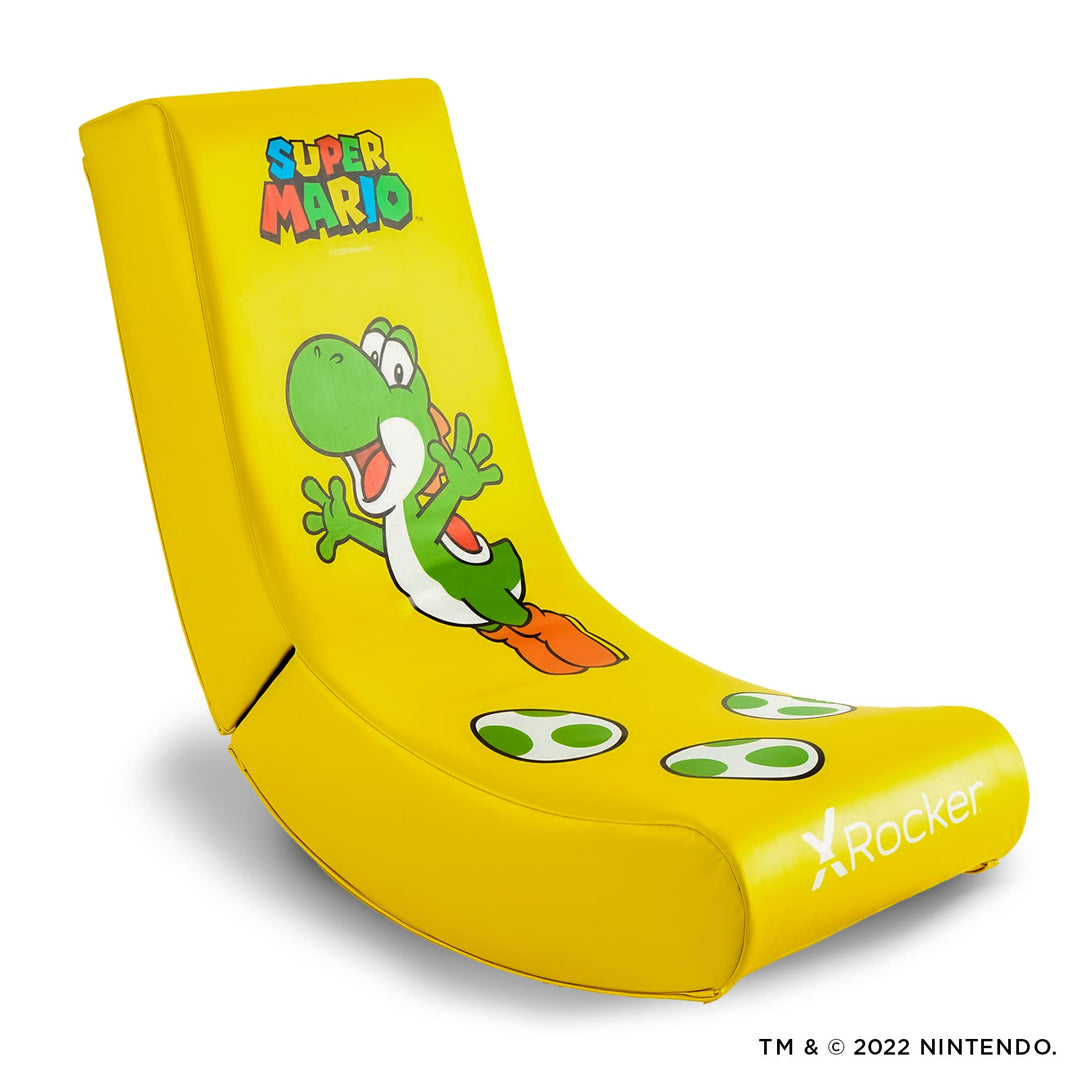 X Rocker Nintendo Video Gaming Chair for Kids 5-17, Floor Rocker, Gifts for Gamers, Mario, Bowser, Peach, Luigi, Yoshi, Gifts for Teens, Boys, Girls