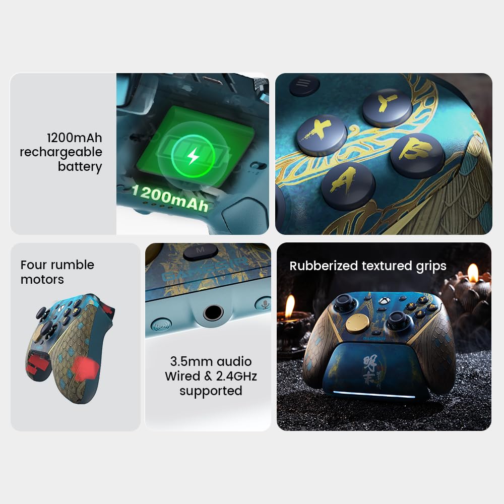 GameSir G7 Pro Wireless Gaming Controller for Xbox Series X|S, Xbox One, PC, Android, Game Controller with TMR Sticks ,Hall Effect Analog Triggers, 1000Hz Polling Rate 【Wuchang: Fallen Feathers Edition】