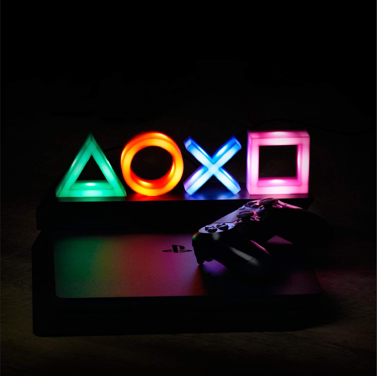 PlayStation Icon Light – USB Powered Controller Icon Lamp with 3 Light Modes