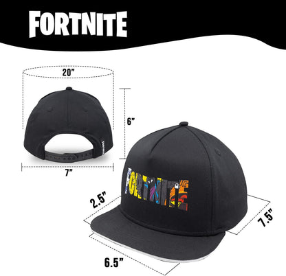 FORTNITE Baseball Cap for Boys, Quality Made Boys Hat and Fitted Cap, Flatbrim Baseball Hat with Sleek Design