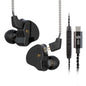 YINYOO KZ-ZST Colorful Hybrid Banlance Armature with Dynamic Ear Earphone 1BA+1DD HiFi Headset KZ in Ear Monitor Headphone Wired Earbuds IEM Earphone Gaming Ear Buds (Colorful/zst Without Microphone)