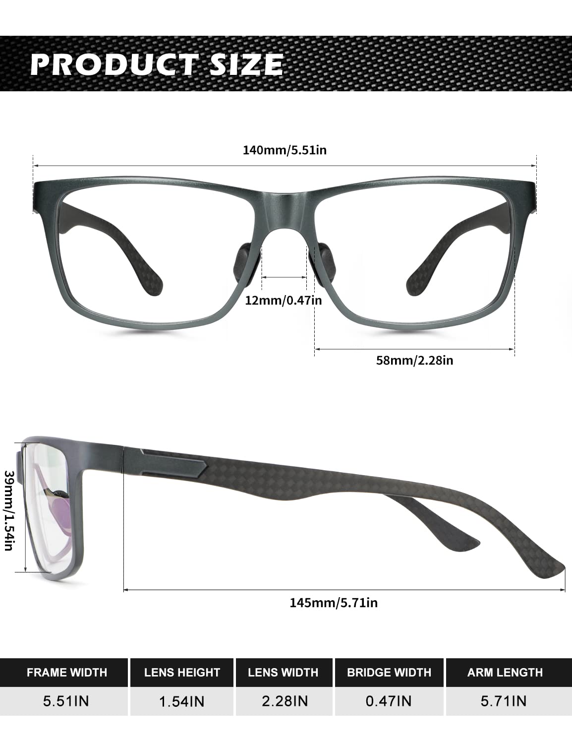 ANYLUV Blue Light Blocking Glasses Men Computer Gaming Glasses Lightweight Al-Mg Metal Anti Eyestrain UV400 Clear Lens Eye Protection 