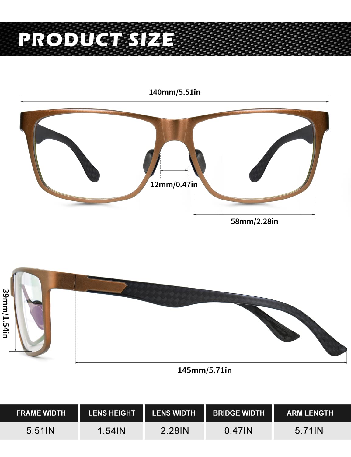 ANYLUV Blue Light Blocking Glasses Men Computer Gaming Glasses Lightweight Al-Mg Metal Anti Eyestrain UV400 Clear Lens Eye Protection 