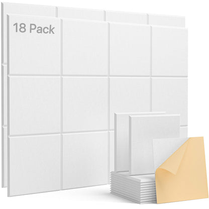 Soundsbay Hexagon Acoustic Panels, Self-Adhesive 18 Pack Sound Panels