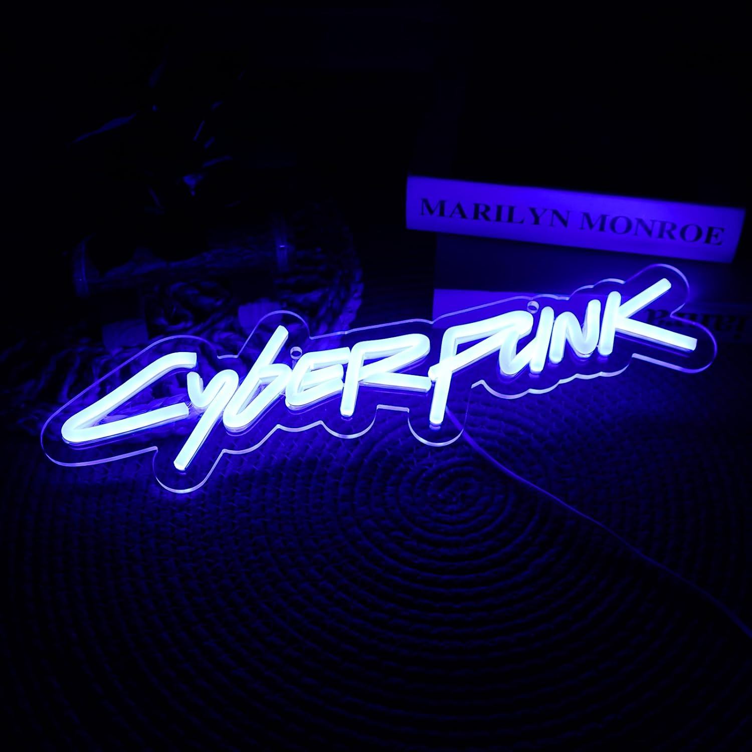 WonderfulLife Game Cyberpunk Neon Sign for Game Zone Decor,Shooting Games Led Lights for Man Cave Gaming Room Internet Bar or Bedroom Decoration.5V USB Powered,Easy Hanging.