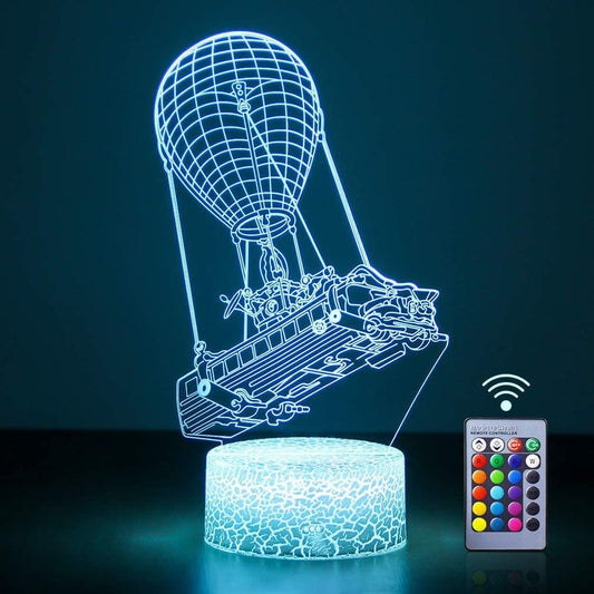 Batttlebus Game Room Night Lights Lamp 3D Vision Effect LED Night Light Desk Table Light Remote Control 16 Colors Birthday Holiday Gift Ideas Decorations for Boys Teen