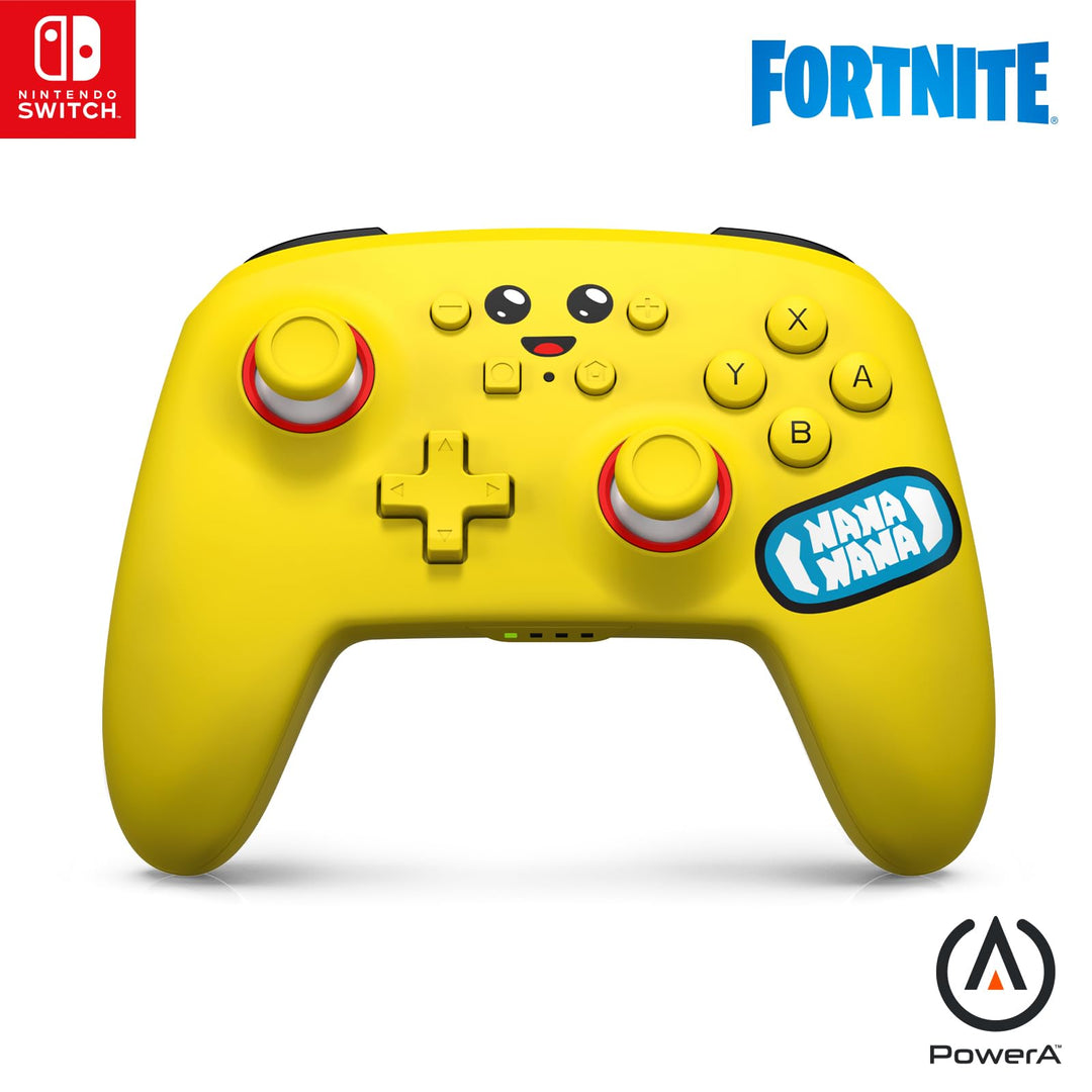 PowerA Enhanced Wireless Controller for Nintendo Switch - Fortnite Sticker Mania, Nintendo Switch - OLED Model, Nintendo Switch Lite, Gamepad, game controller, Bluetooth controller, Officially Licensed, Bonus Virtual Item Included