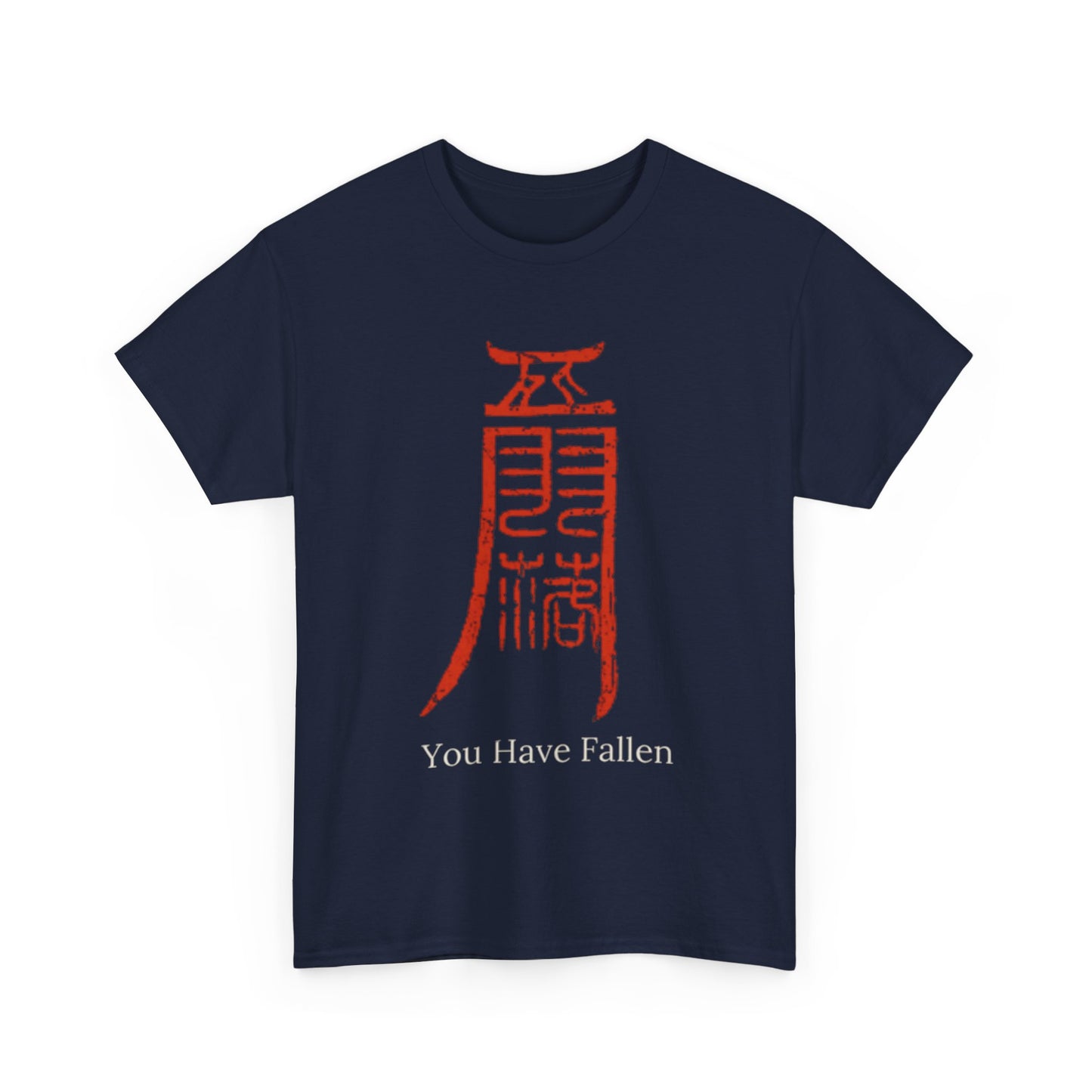 Camiseta — Diseño Gráfico 'Has Caído' Kanji Rojo (Estilo Gamer/Anime)