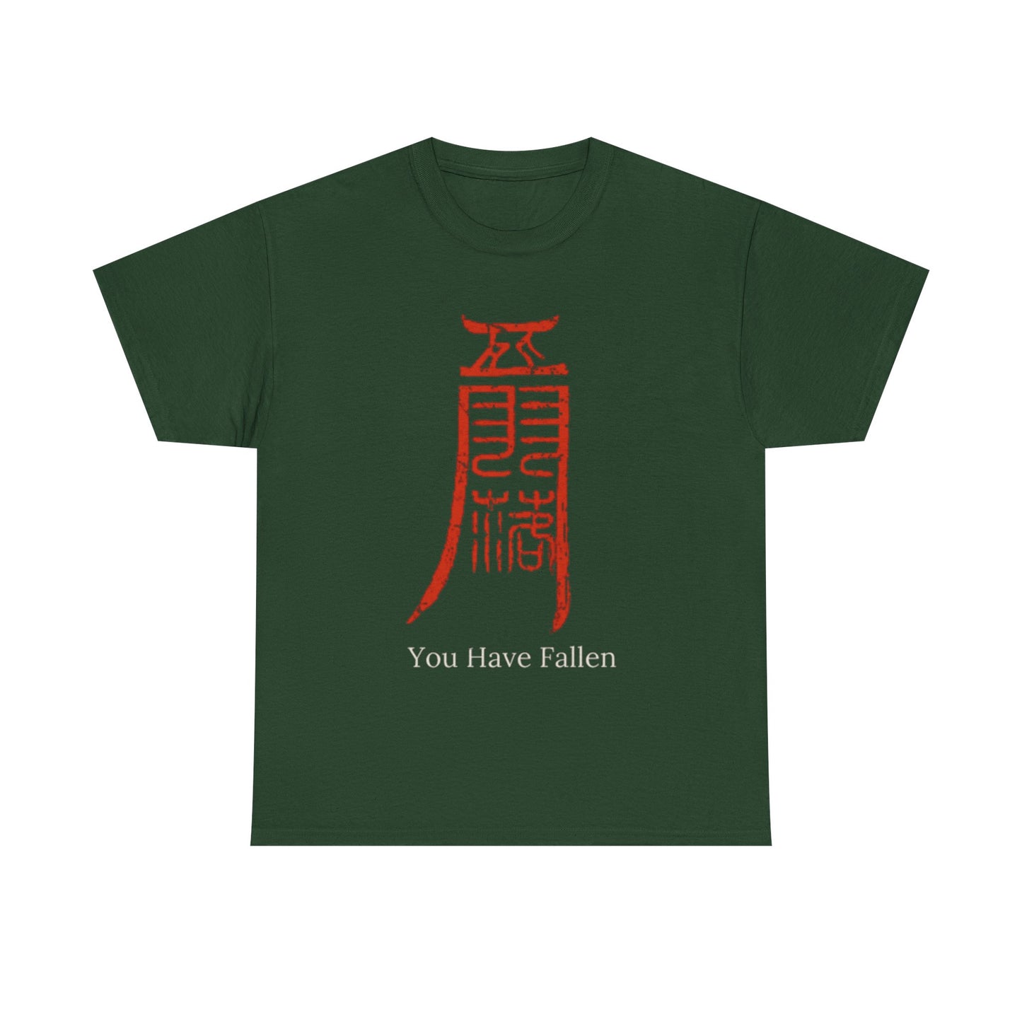 Camiseta — Diseño Gráfico 'Has Caído' Kanji Rojo (Estilo Gamer/Anime)