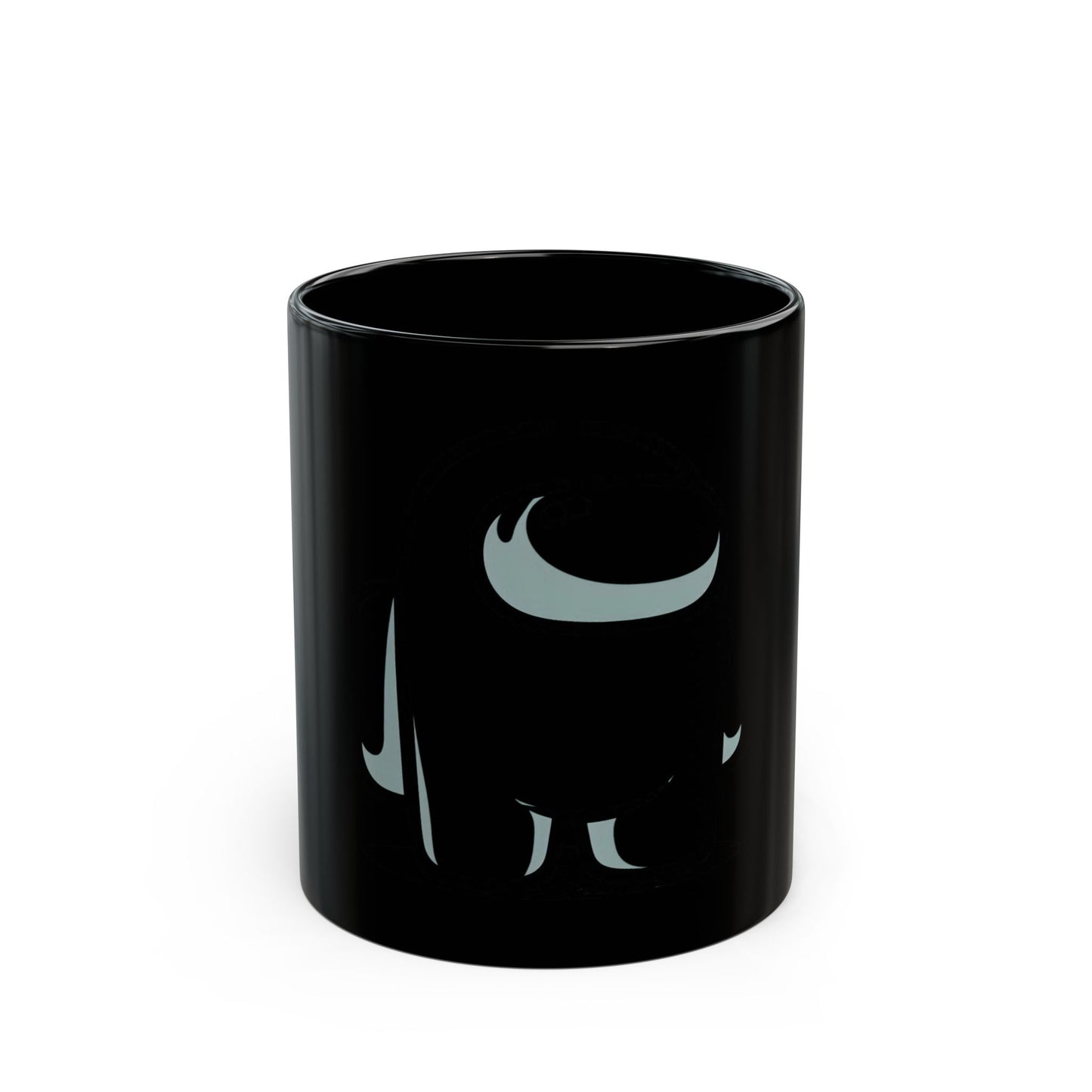 Crewmate-Inspired Black Coffee Mug — 11oz & 15oz