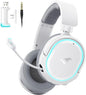 Picun G2 Wireless Gaming Headset, Over-Ear 7.1 Virtual Surround Sound, 2.4GHz/Bluetooth 5.4/Wired, 5ms Ultra-Low Latency, 100H Battery, ENC Noise-Canceling Mic, RGB, for PC PS5 PS4 Switch (Grey)