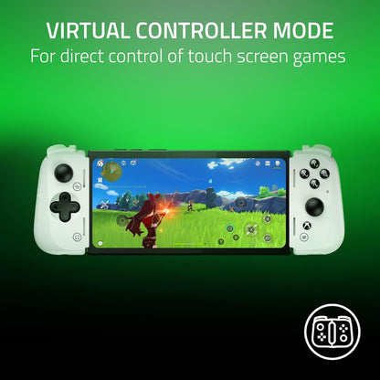 Razer Kishi V2 Mobile Gaming Controller for Android: Console Quality Controls - Universal Fit - Stream PC, Xbox, PlayStation, Touch Screen Android Games - Customizable Triggers - Ergonomic Design