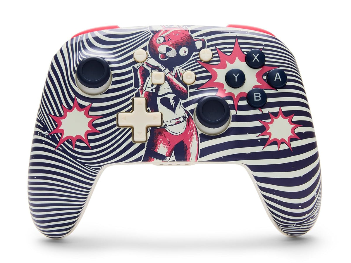 PowerA Wireless Controller for Nintendo Switch - Fortnite: Cuddle Team Leader, Switch Lite/Switch-OLED Model, Nintendo Switch 2, AA Battery Powered (Battery Included), Bluetooth, Motion Controls, Officially Licensed