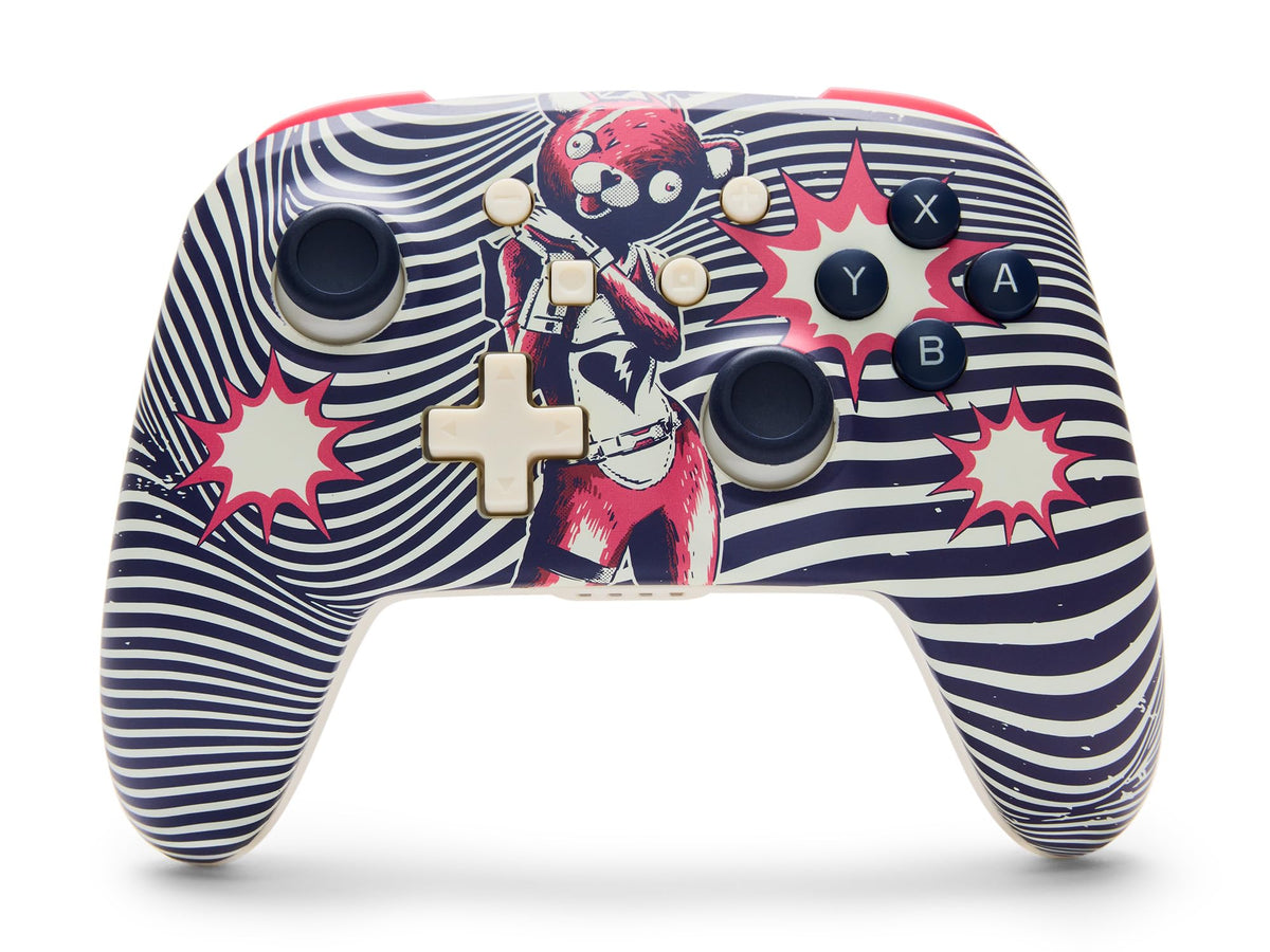 PowerA Wireless Controller for Nintendo Switch - Fortnite: Cuddle Team Leader, Switch Lite/Switch-OLED Model, Nintendo Switch 2, AA Battery Powered (Battery Included), Bluetooth, Motion Controls, Officially Licensed