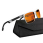 ANYLUV Blue Light Blocking Glasses Men Computer Gaming Glasses Lightweight Al-Mg Metal Anti Eyestrain UV400 Clear Lens Eye Protection 