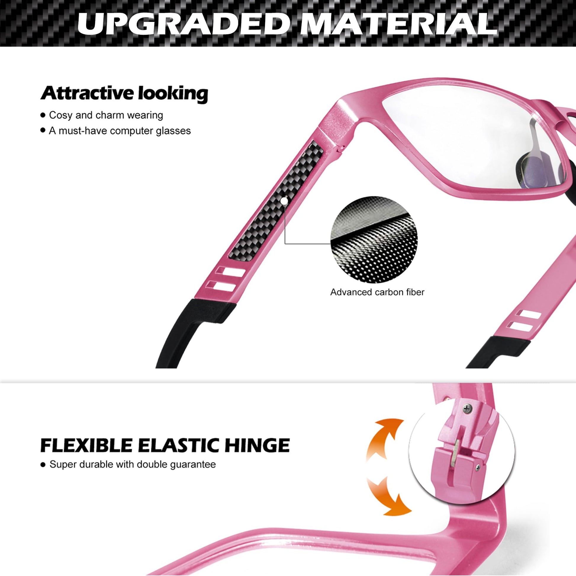 ANYLUV Blue Light Blocking Glasses Men Computer Gaming Glasses Lightweight Al-Mg Metal Anti Eyestrain UV400 Clear Lens Eye Protection 