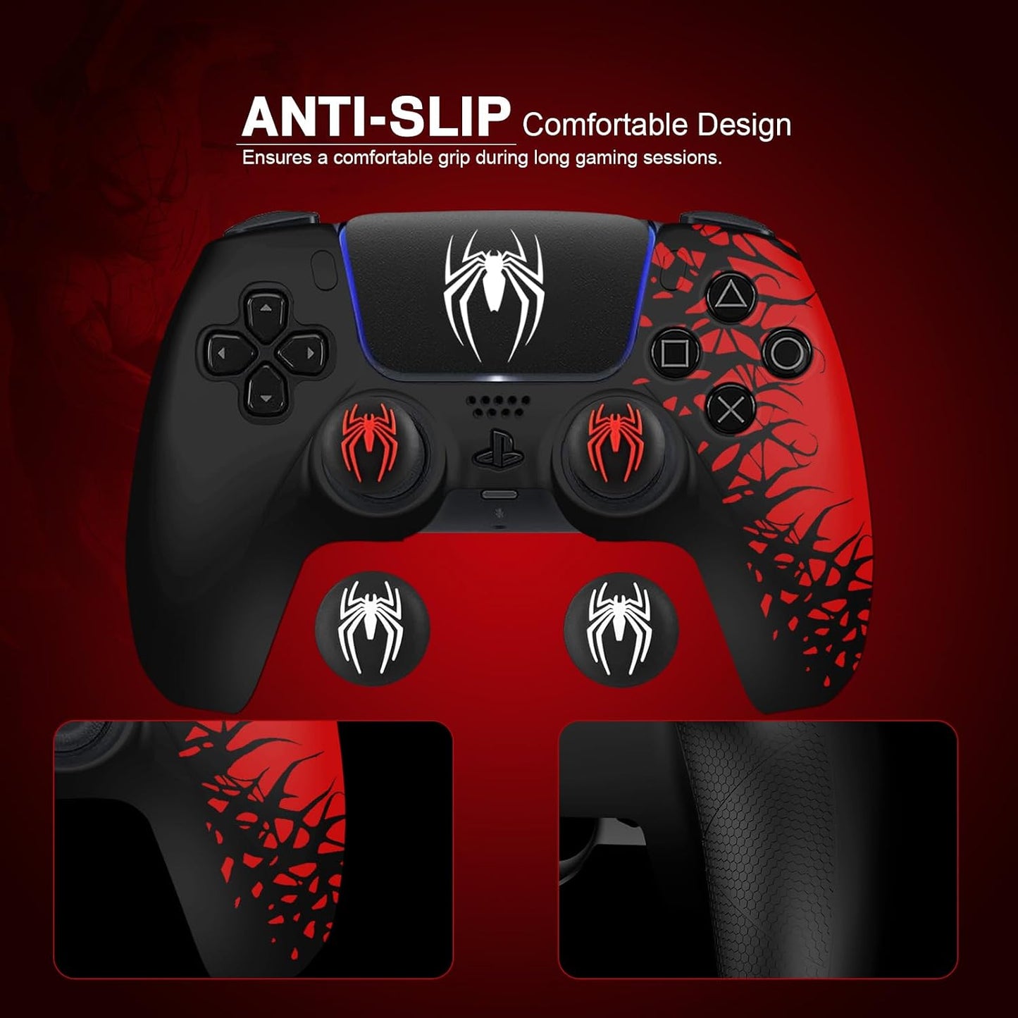 Darno Anti-Slip Skin for Ps5 Controller, Ps5 Controller Accessories