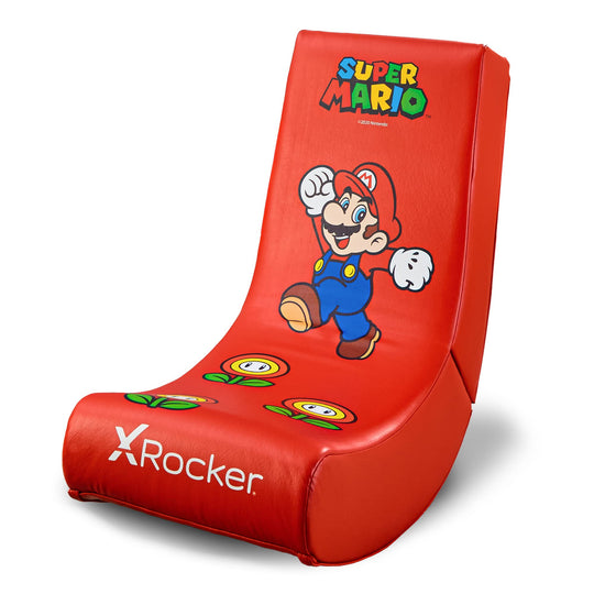 X Rocker Nintendo Video Gaming Chair for Kids 5-17, Floor Rocker, Gifts for Gamers, Mario, Bowser, Peach, Luigi, Yoshi, Gifts for Teens, Boys, Girls