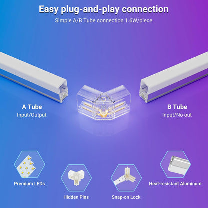 RGB Hexagon Lights with Music Sync Mode 358+ Color Changing LED Lights