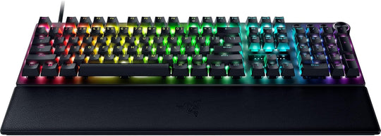 Razer Huntsman V3 Pro TKL Esports Gaming Keyboard: Analog Optical Switches - Razer Snap Tap - Rapid Trigger - Adjustable Actuation - Media Keys & Dial - Doubleshot PBT Keycaps - Wrist Rest - Black