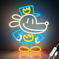 Officially Licensed Dog Man LED Neon Sign – Vibrant Kids’ Bedroom & Game Room Wall Decor, Safe Movie-Themed Gift for Fans Christmas/Birthday, 15x12.4 inches)