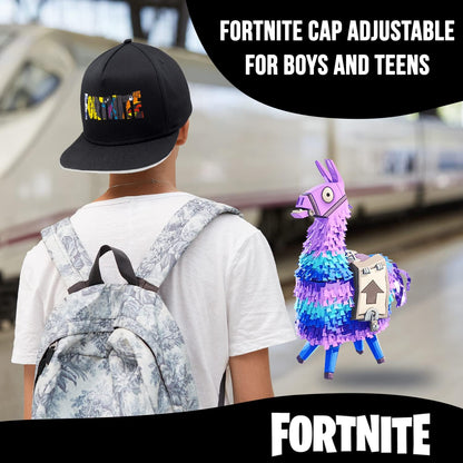 FORTNITE Baseball Cap for Boys, Quality Made Boys Hat and Fitted Cap, Flatbrim Baseball Hat with Sleek Design